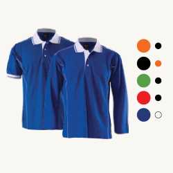 2521 Short/Long Sleeve Polo With Piping 30 T/C PK
